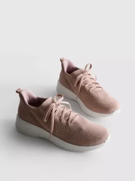 Adidași fără șireturi cu detalii cu diamante
