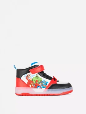 Adidași înalți Marvel cu lumini