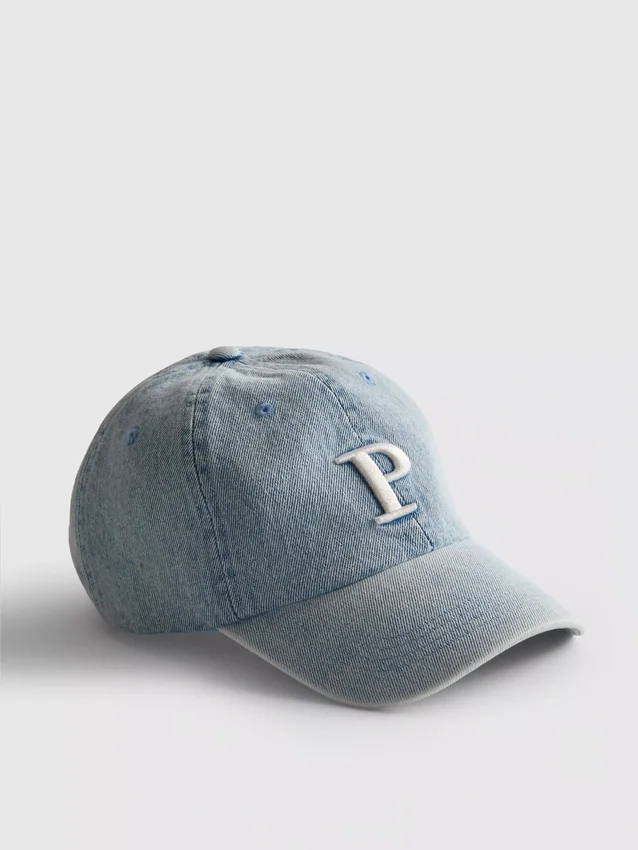 Șapcă din denim cu inițială Șapcă din denim cu inițială