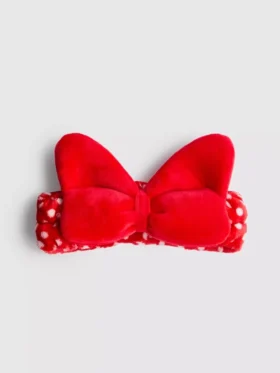 Bandă pentru păr cu fundă din pluș cu Minnie Mouse de la Disney