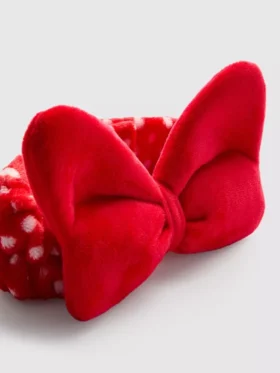 Bandă pentru păr cu fundă din pluș cu Minnie Mouse de la Disney