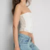 Bandeau din dantelă cu amestec de bumbac Bandeau din dantelă cu amestec de bumbac