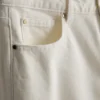 Blugi cropped din denim cu croi larg Blugi cropped din denim cu croi larg