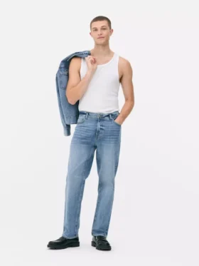 Blugi cu picior drept elastic