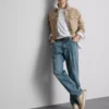 Blugi cu picior drept elastic Blugi cu picior drept elastic