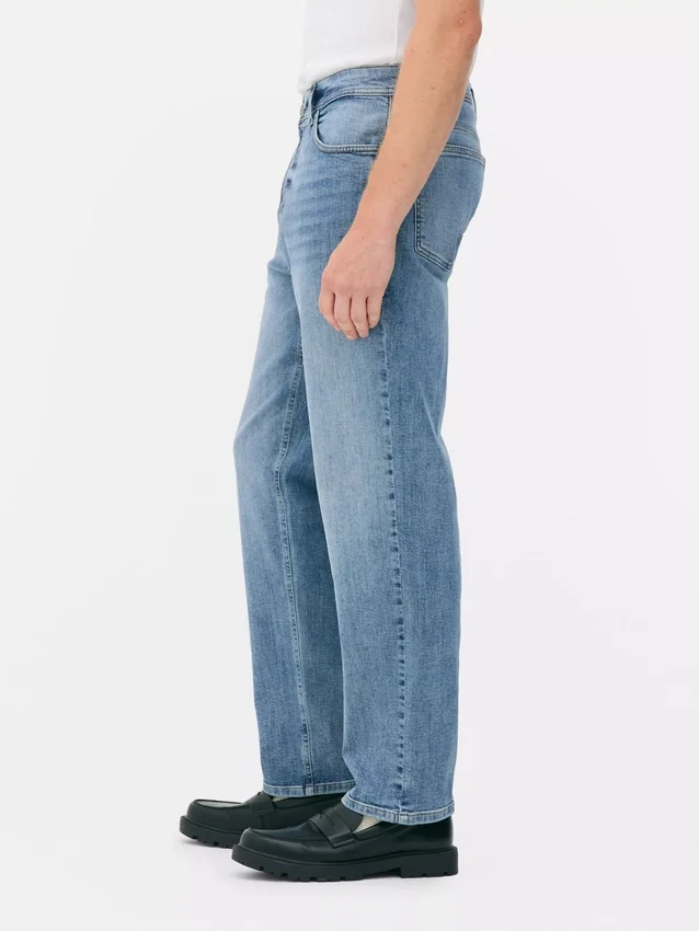 Blugi cu picior drept elastic Blugi cu picior drept elastic