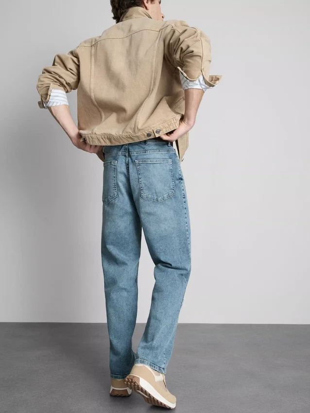 Blugi cu picior drept elastic Blugi cu picior drept elastic