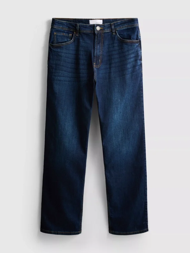 Blugi cu picior drept elastic Blugi cu picior drept elastic