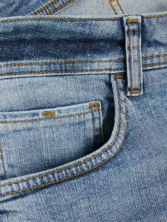 Blugi cu picior drept elastic Blugi cu picior drept elastic