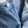Blugi cu talie medie și croială slim Blugi cu talie medie și croială slim