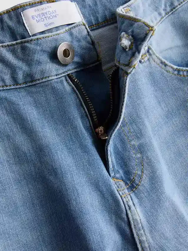 Blugi cu talie medie și croială slim Blugi cu talie medie și croială slim