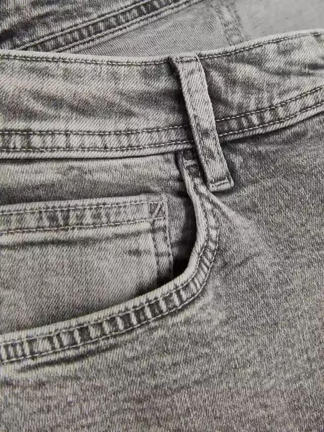 Blugi cu talie medie și croială slim Blugi cu talie medie și croială slim