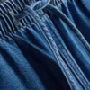 Blugi de trening din denim de bumbac, cu croială conică Blugi de trening din denim de bumbac, cu croială conică