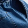 Blugi de trening din denim de bumbac, cu croială conică Blugi de trening din denim de bumbac, cu croială conică