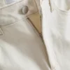 Blugi din denim de bumbac cu croi drept