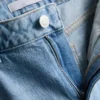 Blugi din denim de bumbac cu croi drept Blugi din denim de bumbac cu croi drept