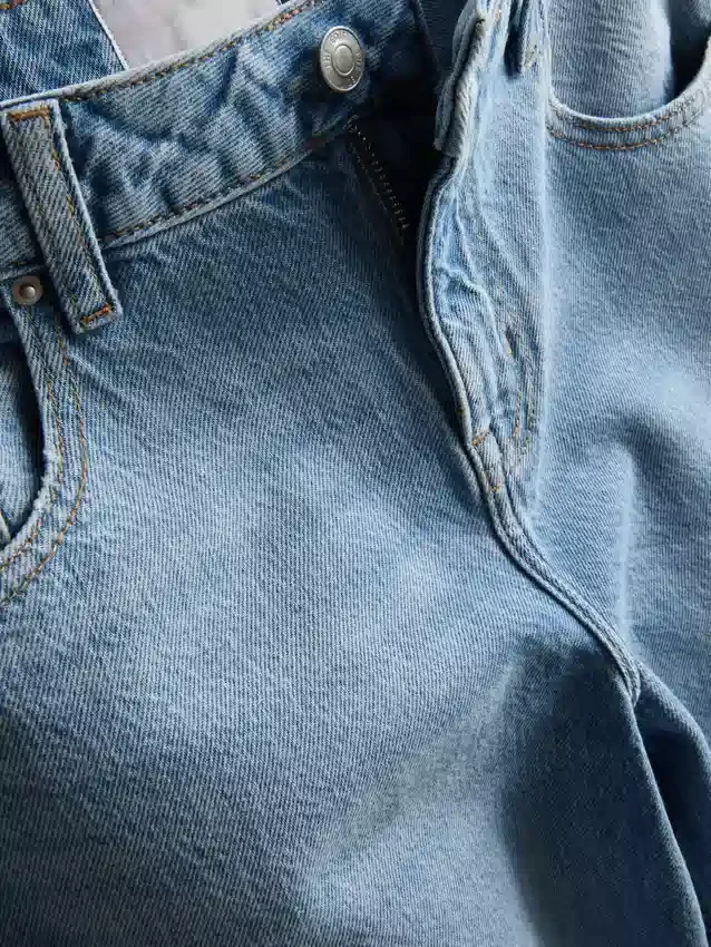 Blugi din denim de bumbac cu croială dreaptă „The Edit” Blugi din denim de bumbac cu croială dreaptă „The Edit”
