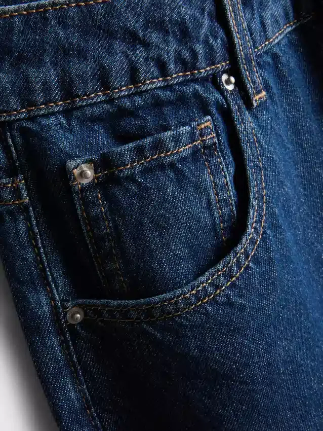 Blugi din denim de bumbac cu croială dreaptă „The Edit” Blugi din denim de bumbac cu croială dreaptă „The Edit”