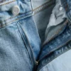 Blugi din denim de bumbac, cu talie medie și croi evazat Blugi din denim de bumbac, cu talie medie și croi evazat