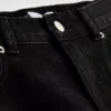 Blugi din denim de bumbac, cu talie înaltă și croi conic Blugi din denim de bumbac, cu talie înaltă și croi conic