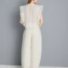 Blugi din denim de bumbac de calitate superioară, cu croi evazat Blugi din denim de bumbac de calitate superioară, cu croi evazat
