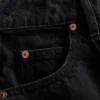 Blugi din denim de bumbac de calitate superioară, cu croi evazat Blugi din denim de bumbac de calitate superioară, cu croi evazat