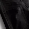 Blugi din denim de bumbac, talie medie, evazați Blugi din denim de bumbac, talie medie, evazați