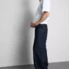 Blugi largi cu talie medie Blugi largi cu talie medie