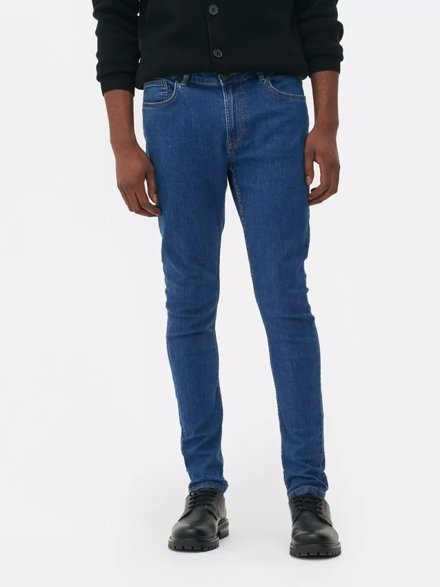 Blugi skinny cu talie medie Blugi skinny cu talie medie
