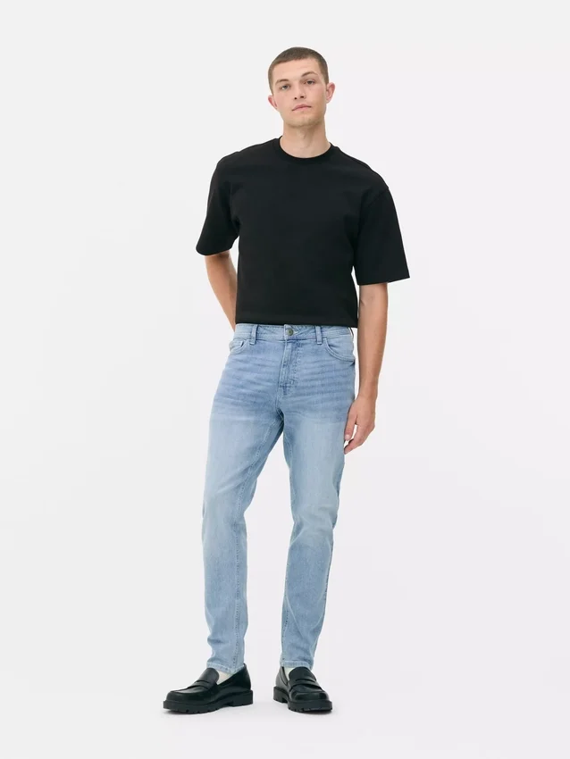 Blugi skinny cu talie medie Blugi skinny cu talie medie