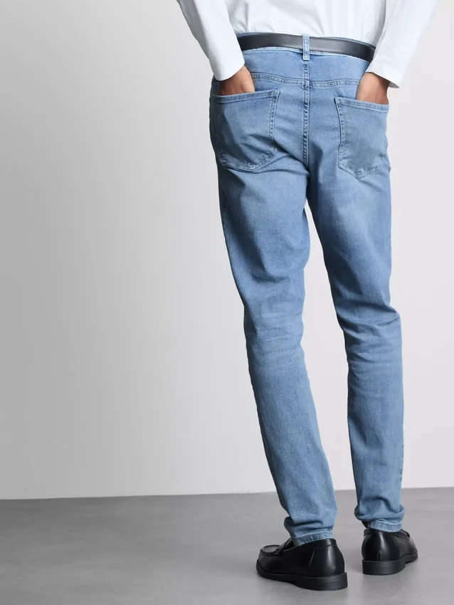 Blugi skinny cu talie medie Blugi skinny cu talie medie