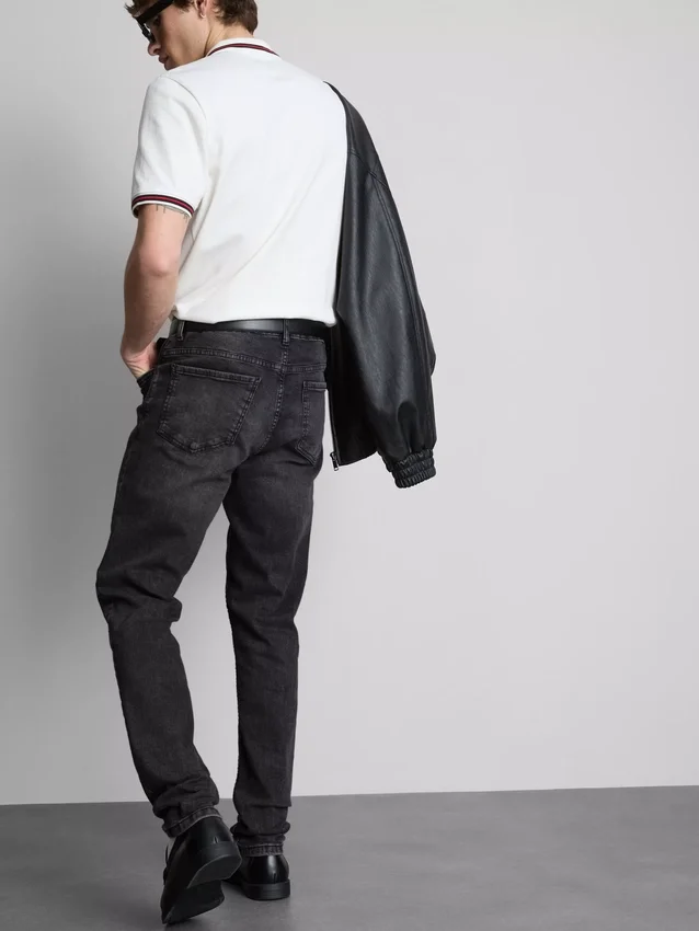 Blugi skinny cu talie medie Blugi skinny cu talie medie