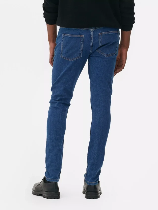 Blugi skinny cu talie medie Blugi skinny cu talie medie