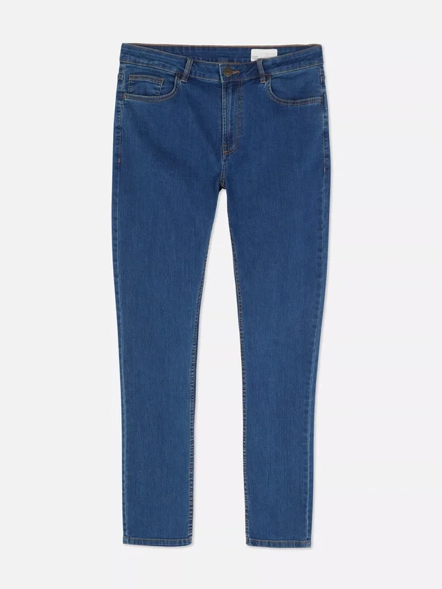 Blugi skinny cu talie medie Blugi skinny cu talie medie