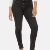 Blugi skinny cu talie înaltă