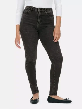 Blugi skinny cu talie înaltă