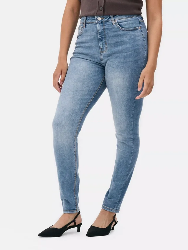 Blugi skinny cu talie înaltă Blugi skinny cu talie înaltă
