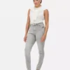 Blugi skinny cu talie înaltă