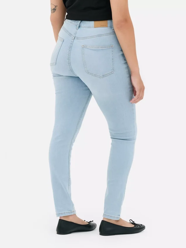 Blugi skinny cu talie înaltă Blugi skinny cu talie înaltă