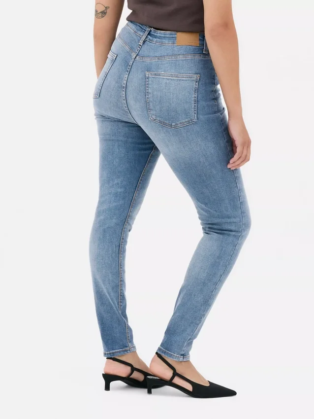 Blugi skinny cu talie înaltă Blugi skinny cu talie înaltă