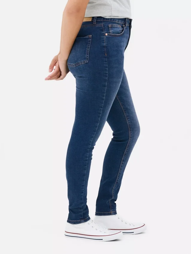 Blugi skinny cu talie înaltă Blugi skinny cu talie înaltă