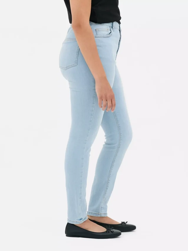 Blugi skinny cu talie înaltă Blugi skinny cu talie înaltă