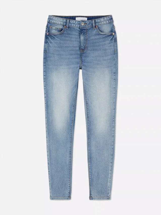 Blugi skinny cu talie înaltă Blugi skinny cu talie înaltă