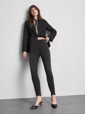 Blugi skinny din denim cu conținut ridicat de bumbac