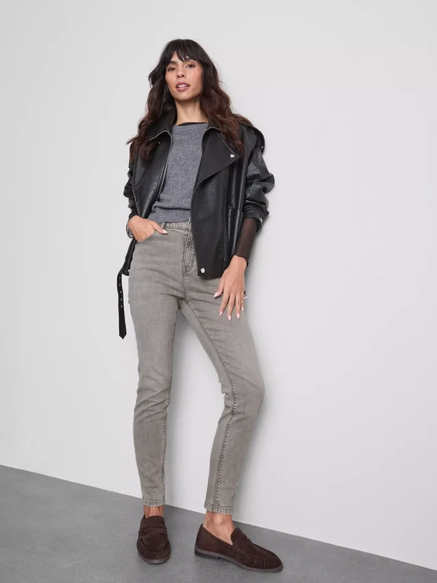 Blugi skinny din denim cu conținut ridicat de bumbac Blugi skinny din denim cu conținut ridicat de bumbac