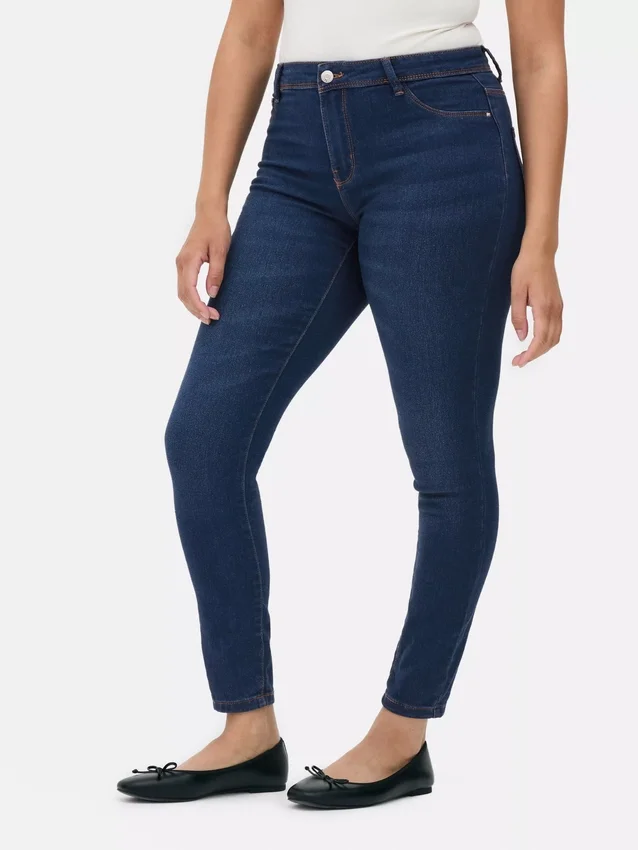 Blugi skinny Essential cu talie medie | croială normală Blugi skinny Essential cu talie medie | croială normală