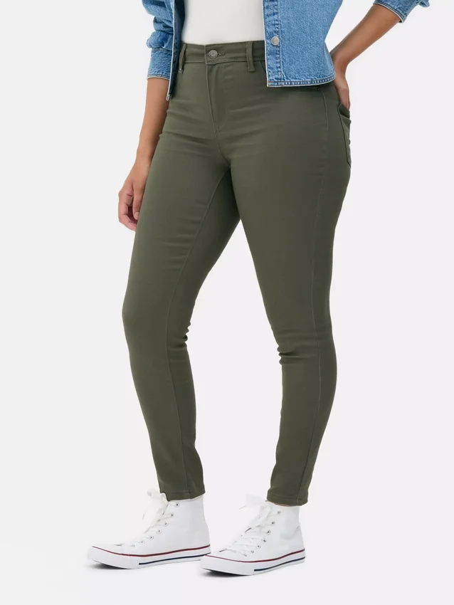 Blugi skinny Essential cu talie medie | croială normală Blugi skinny Essential cu talie medie | croială normală