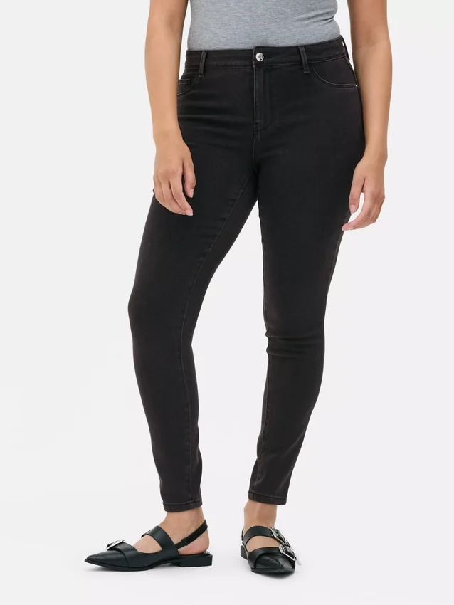 Blugi skinny Essential cu talie medie | croială normală Blugi skinny Essential cu talie medie | croială normală