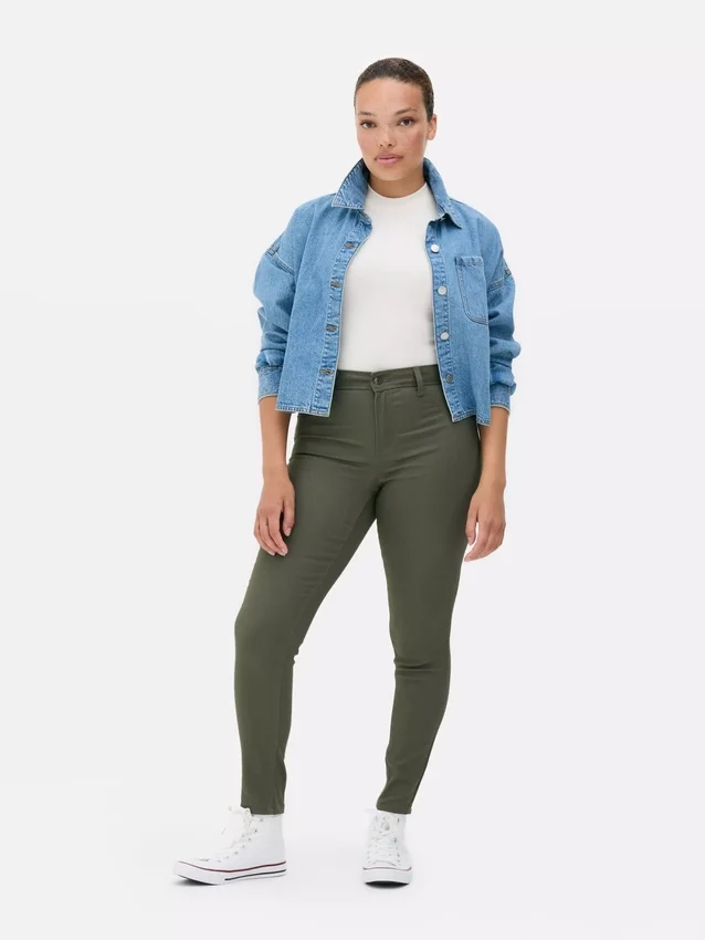 Blugi skinny Essential cu talie medie | croială normală Blugi skinny Essential cu talie medie | croială normală