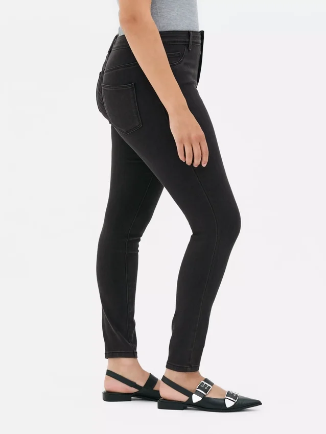Blugi skinny Essential cu talie medie | croială normală Blugi skinny Essential cu talie medie | croială normală